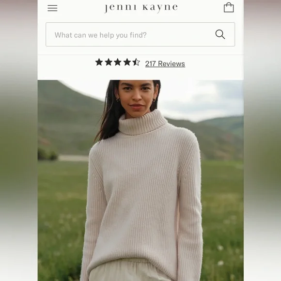 Jenni Kayne Cashmere Turtleneck - Picture 3 of 14
